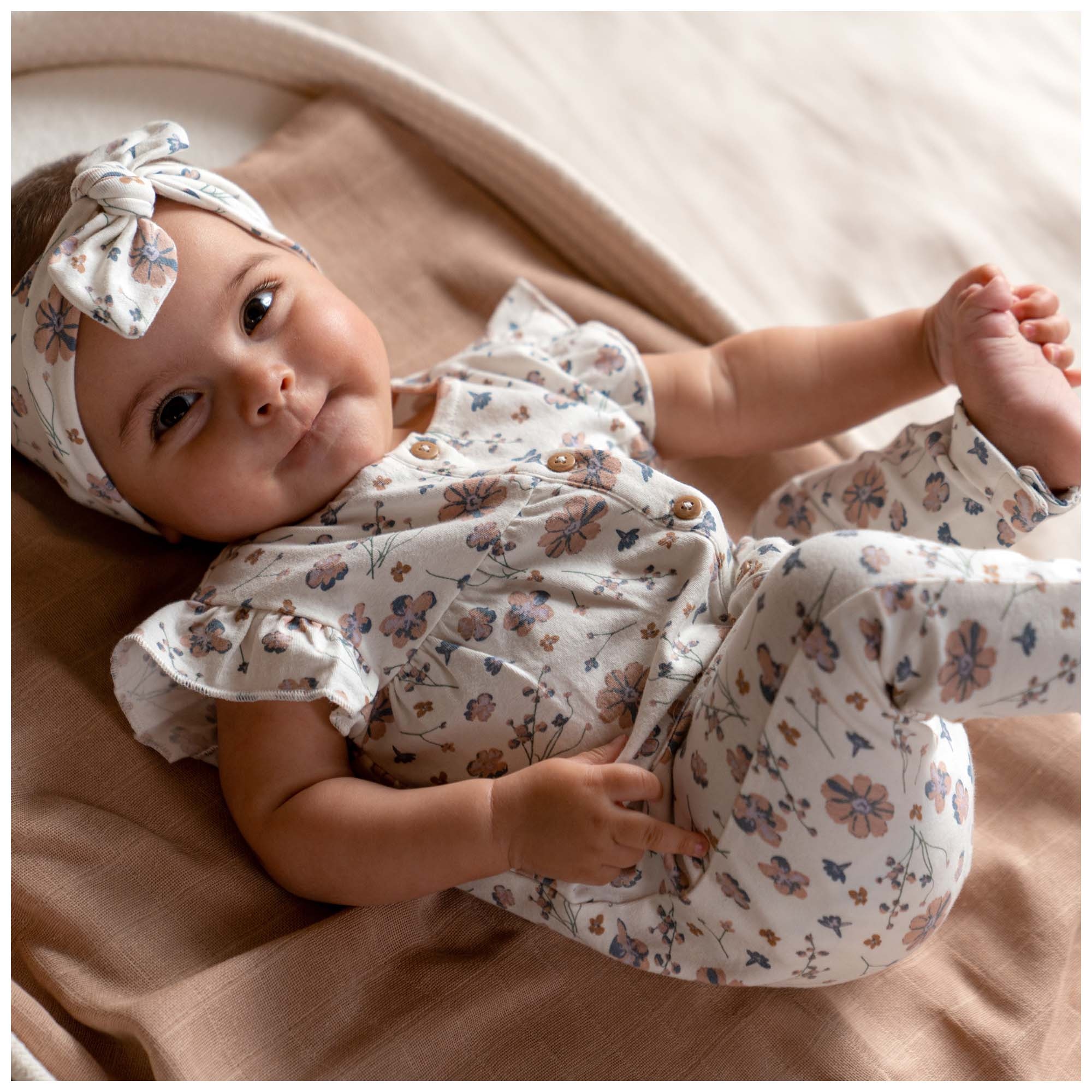 Prénatal newborn boxpakje mouwloos bloemen multi