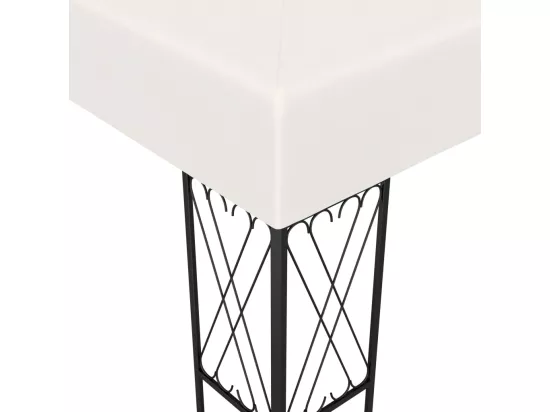 Belvédère 3x6 m Crème Tissu