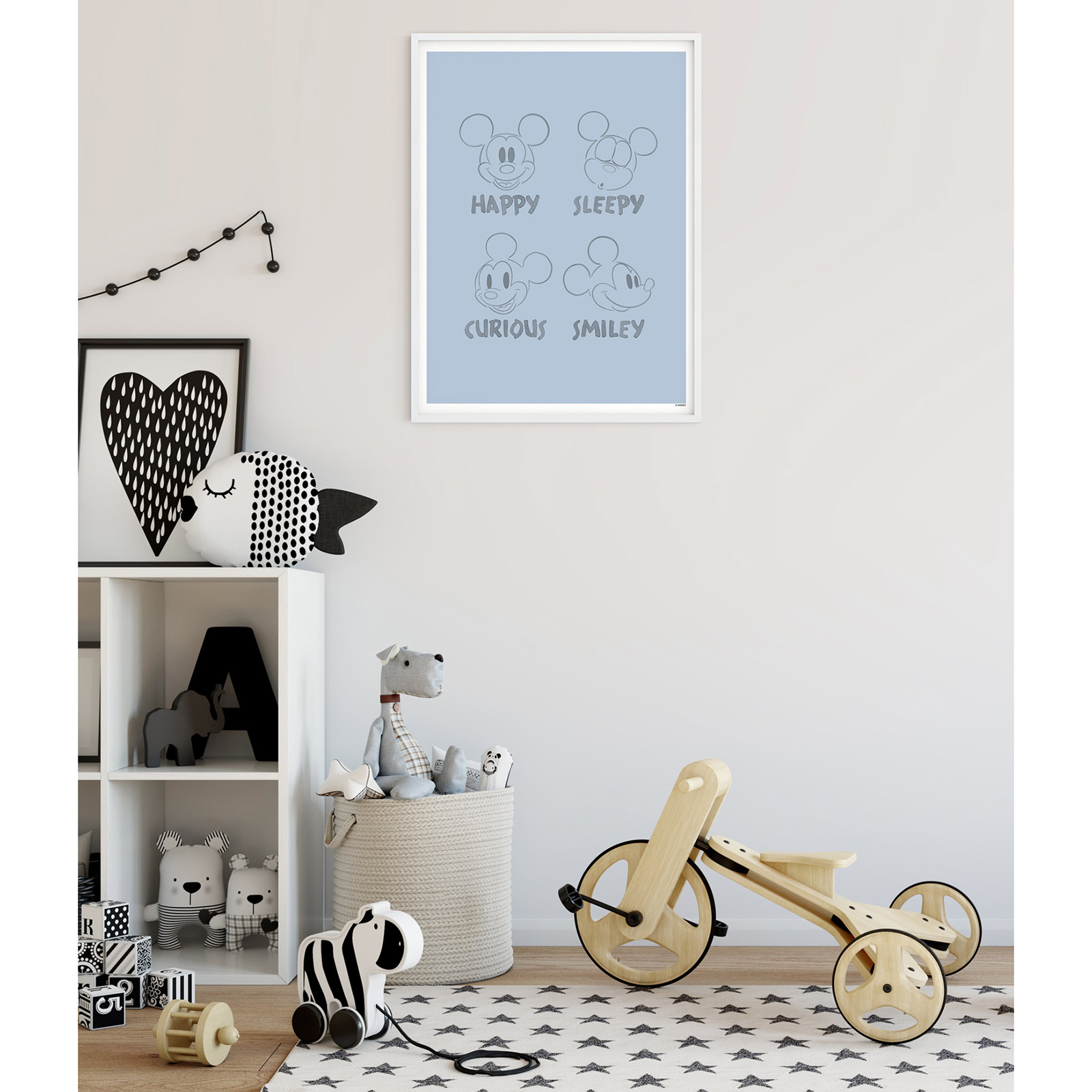Wandbild MICKEY BLUE EMOTIONS - 50x70 cm