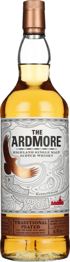 ARDMORE SINGLE MALT TRADITIONAL PEATED 1LTR