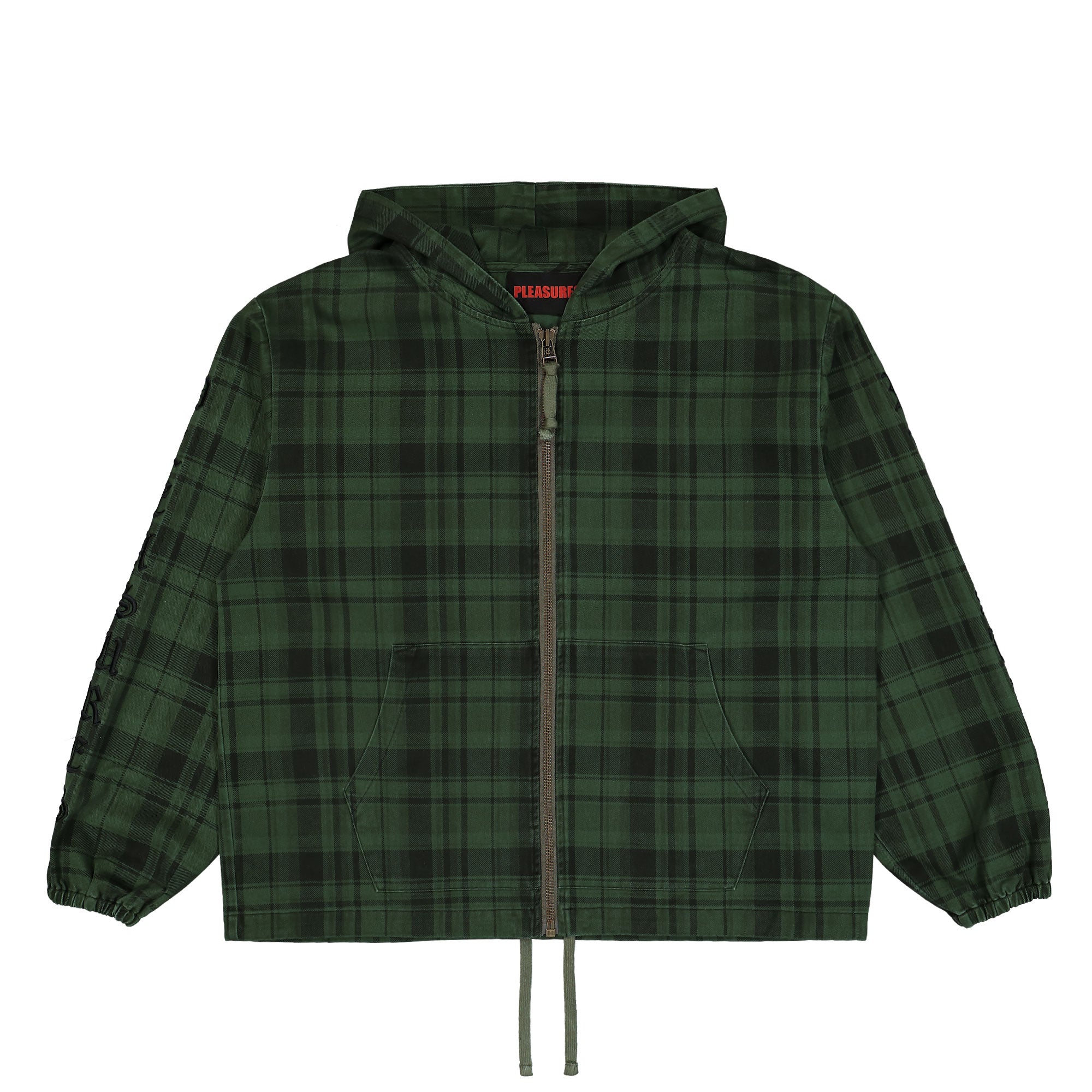 Pleasures<br>Dedicate Plaid Zip Poncho