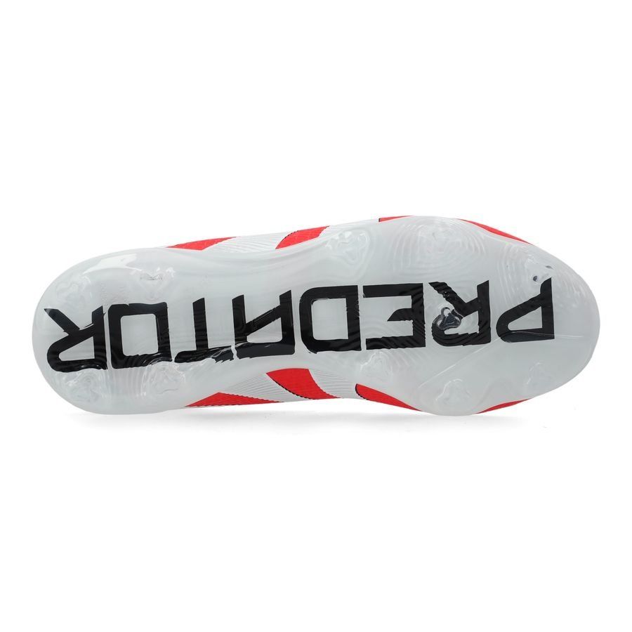 adidas Predator Elite Laceless FG Pure Victory - Lucid Red/Blanc/Noir Enfant