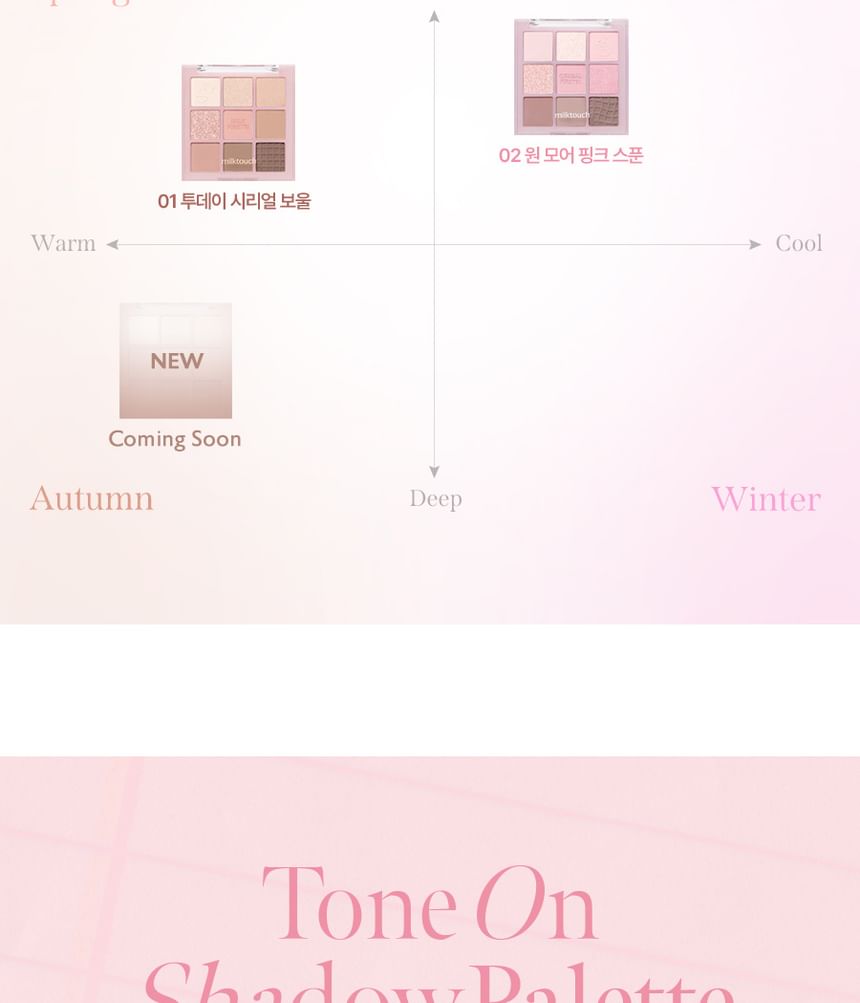 Milk Touch - Tone On Shadow Palette - 2 kleuren