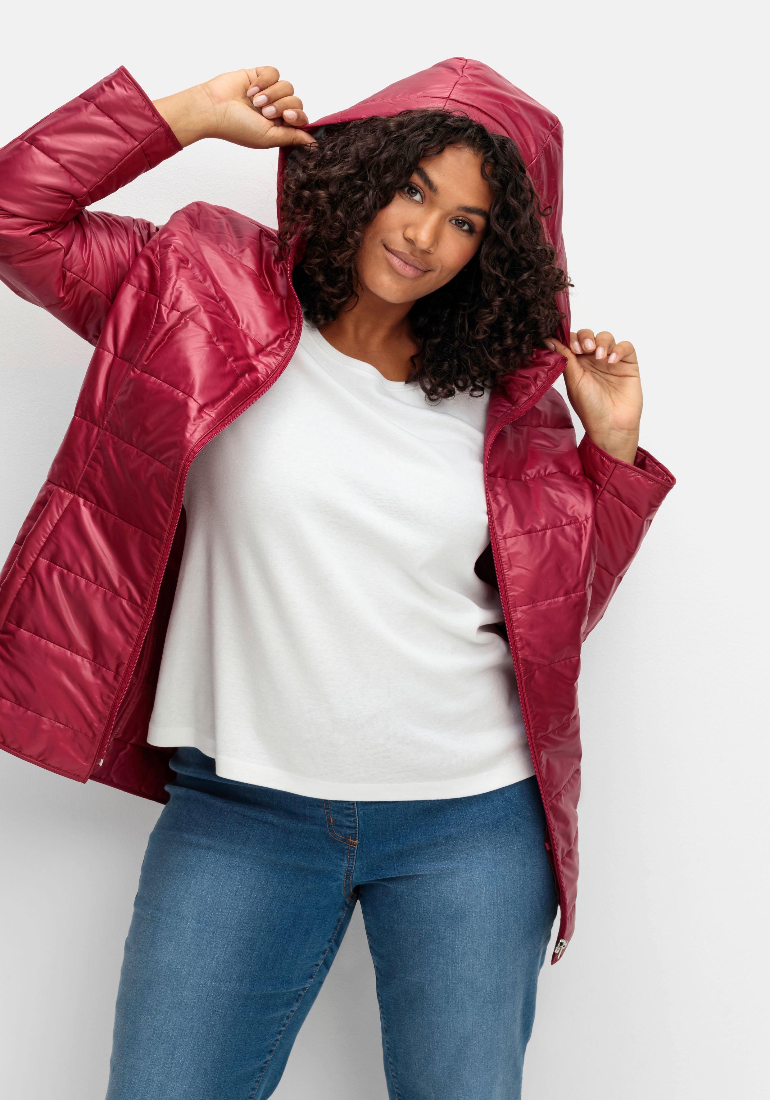 Leicht wattierte Steppjacke mit Kapuze
