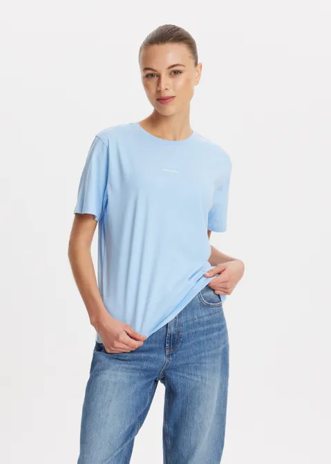T-shirt met logo blauw (BLW.L)
