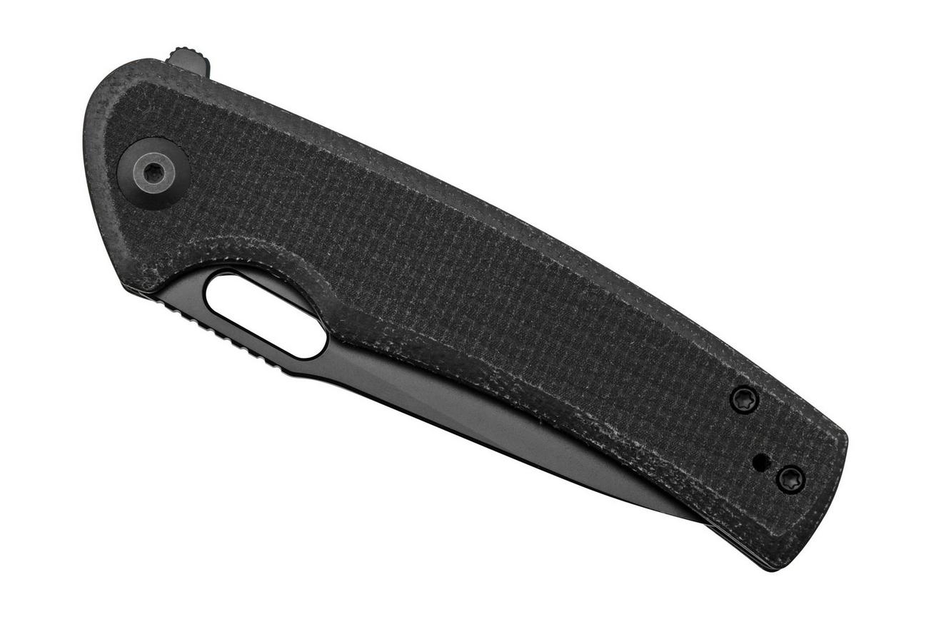 SENCUT Vesperon S20065-3 Black Canvas Micarta, zakmes