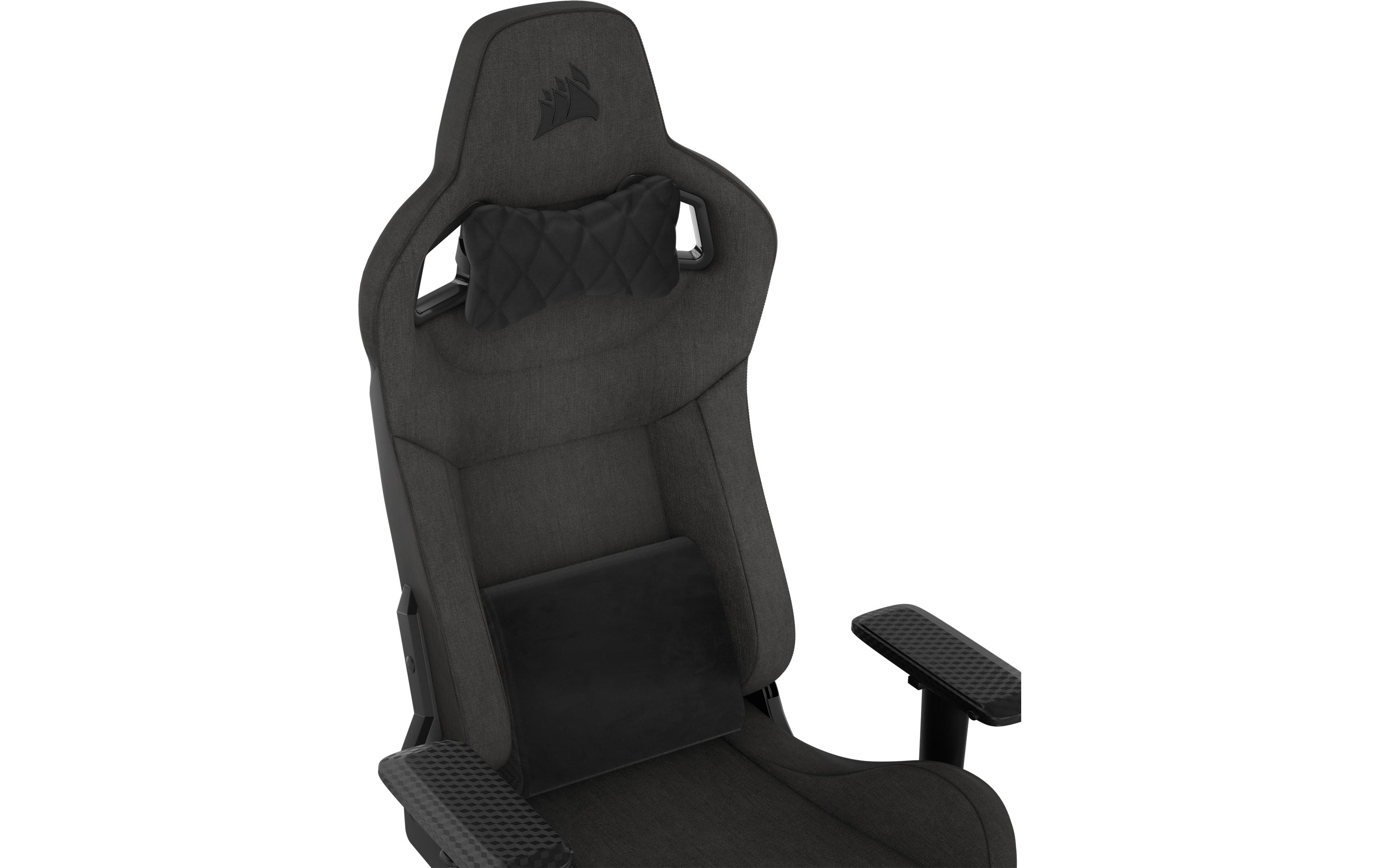 Gaming-Stuhl T3 Rush (2023) Schwarz<br>Ergonomischer Racing-Gaming-Stuhl mit einer Belastbarkeit von bis zu 120 kg