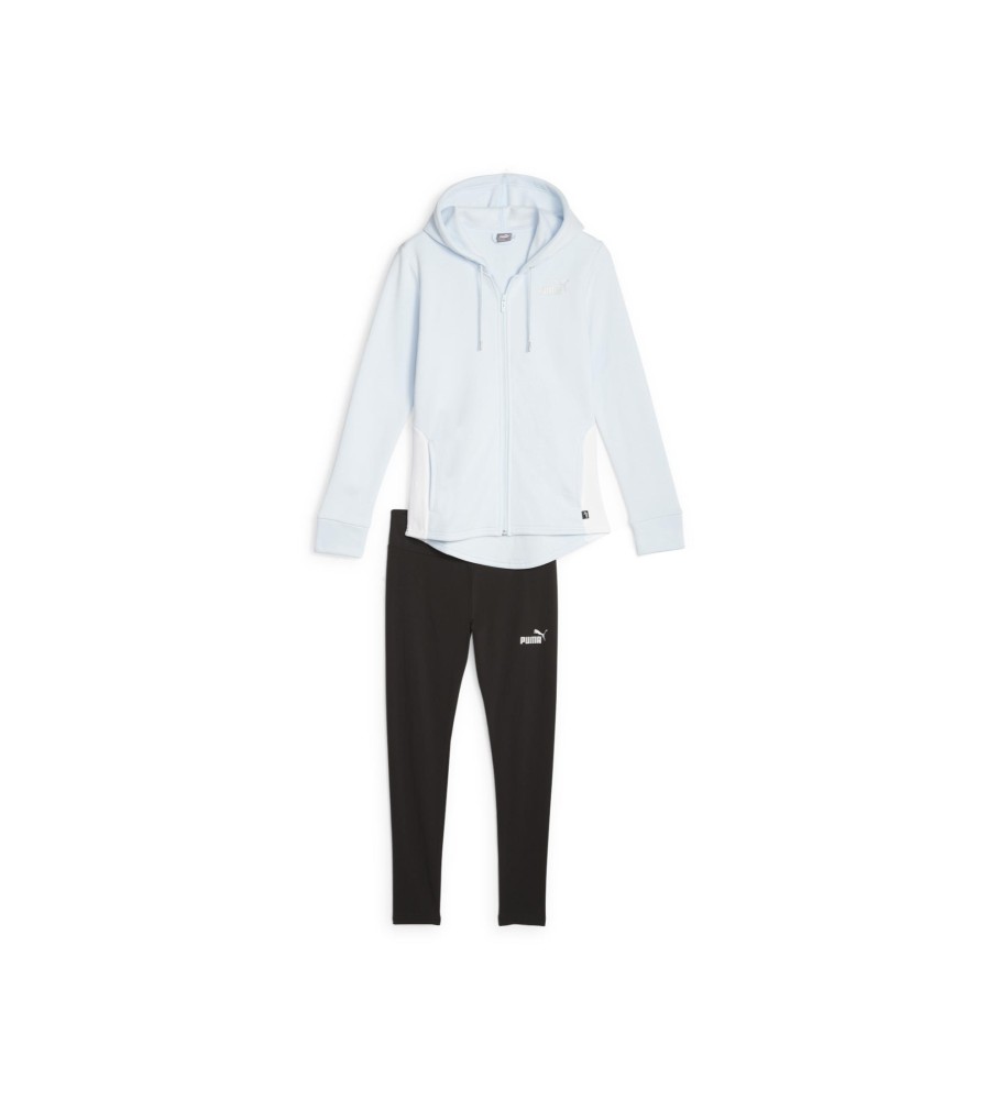 Conjunto esportivo Puma azul metálico, preto