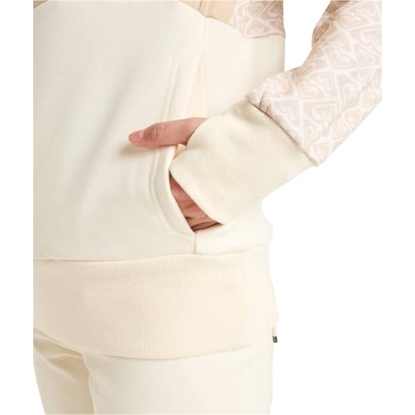 Sweat polaire ROXY SWEEPING PEAK PEBBLE ROXYGRAM