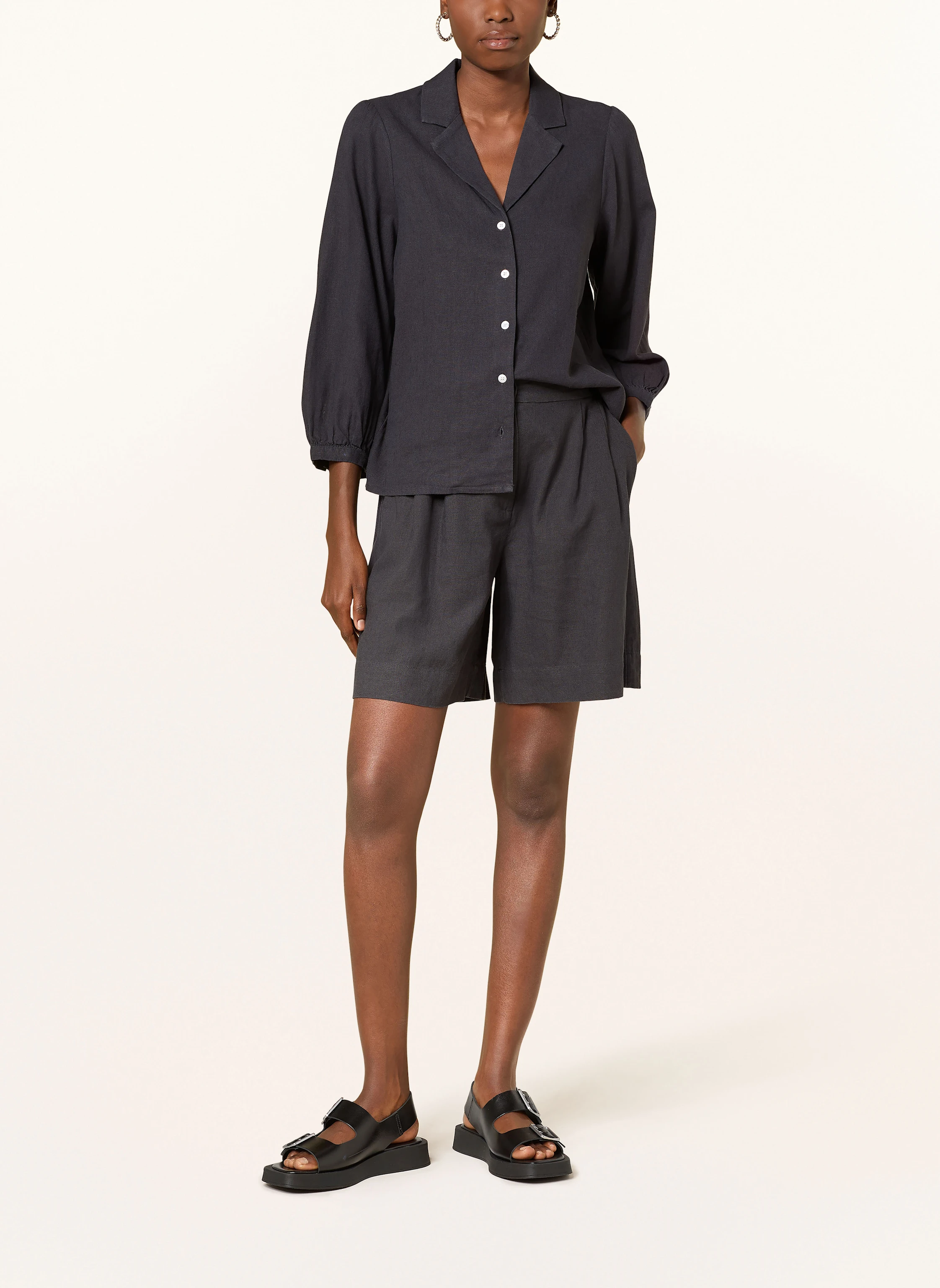 MSCH COPENHAGEN Bluse MSCHPENNIE GINIA mit Leinen und 3/4-Arm
