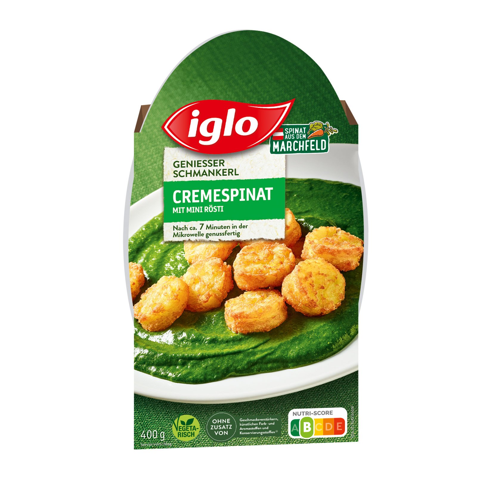 Iglo Genießer Schmankerl Cremespinat mit Mini-Rösti