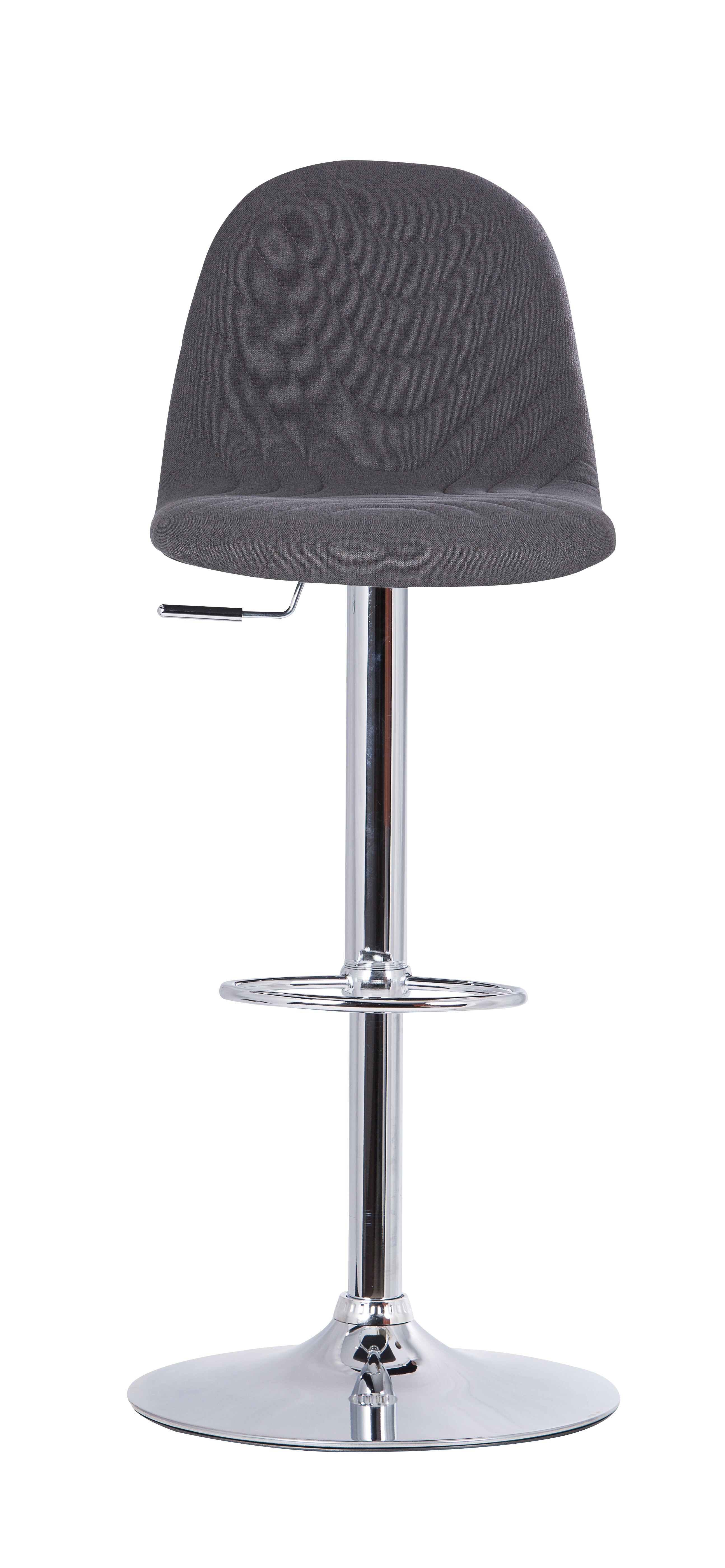 byLIVING Barhocker CASINO, 2-er Set, Webstoffbezug anthrazit, Gestell chrom