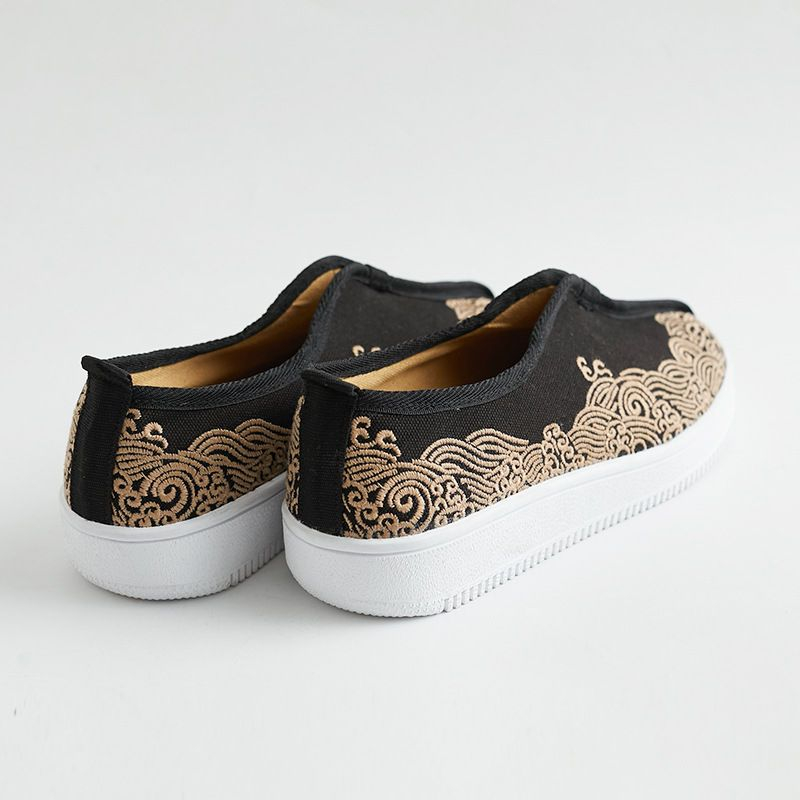 Sparrow Farm - Retro Chinese stijl geborduurde instappers