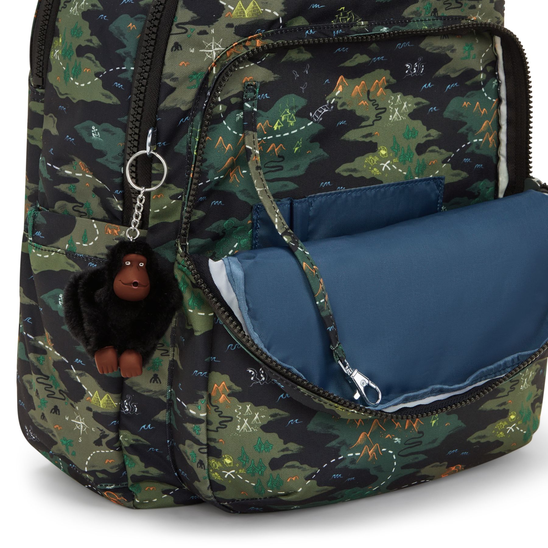 SEOUL LAP Grand sac à dos avec compartiment séparé pour ordinateur portable - Camo Treasure
