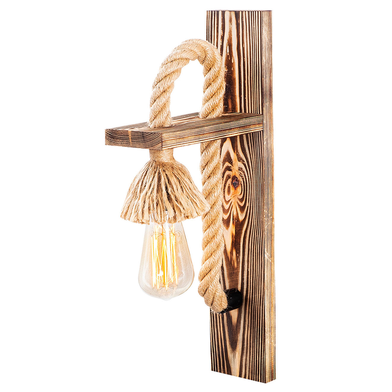 Opviq Applique murale Erebos bois  -  9x18x45cm