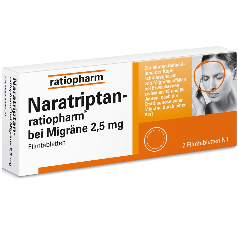 Naratriptan-ratiopharm® bei Migräne 2,5 mg