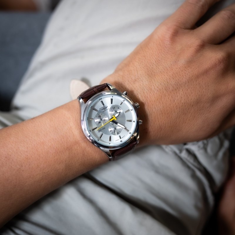 Montre Homme M. JOHN bracelet Cuir Marron