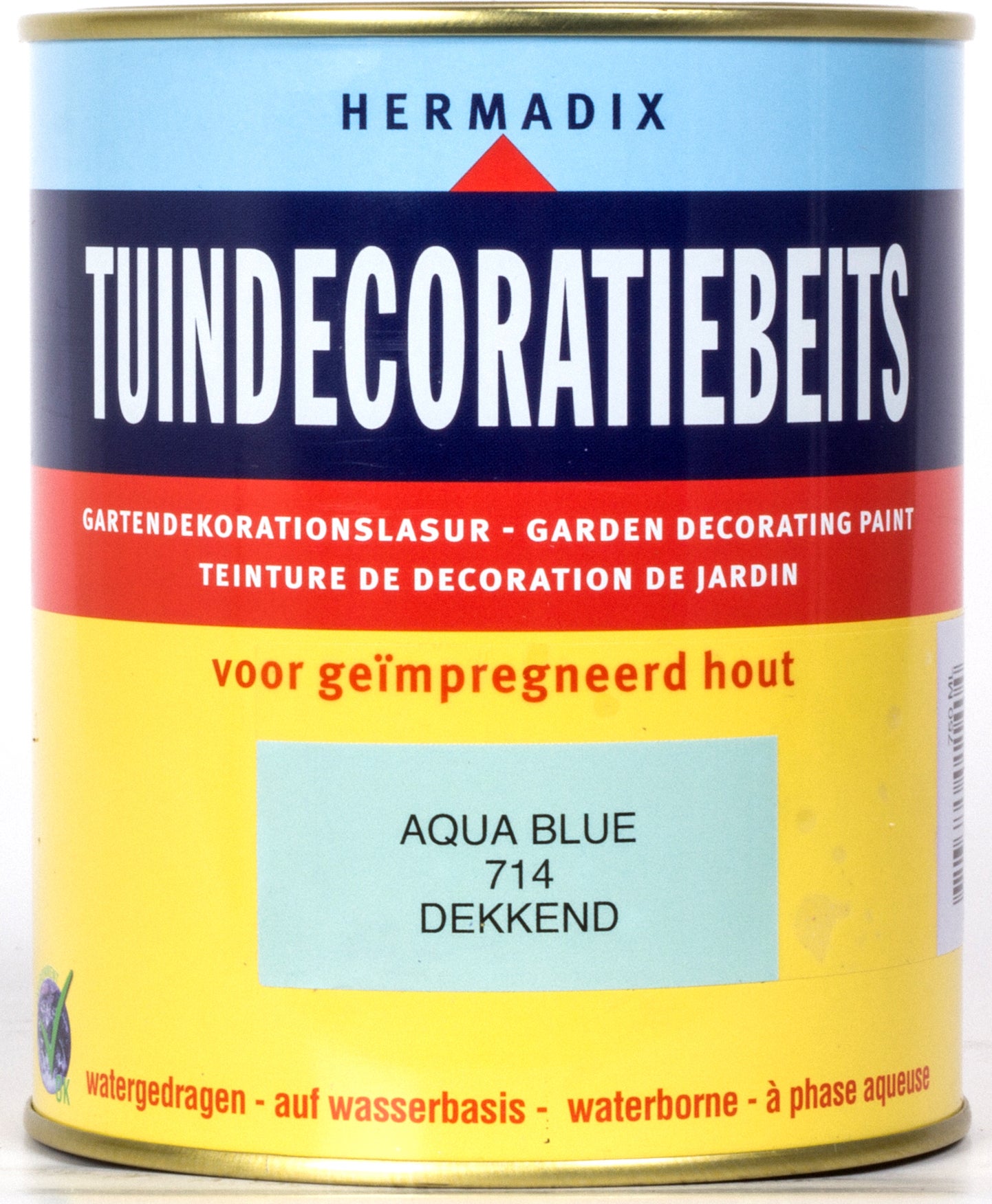 Hermadix Tuindecoratiebeits aqua blue 750 ml