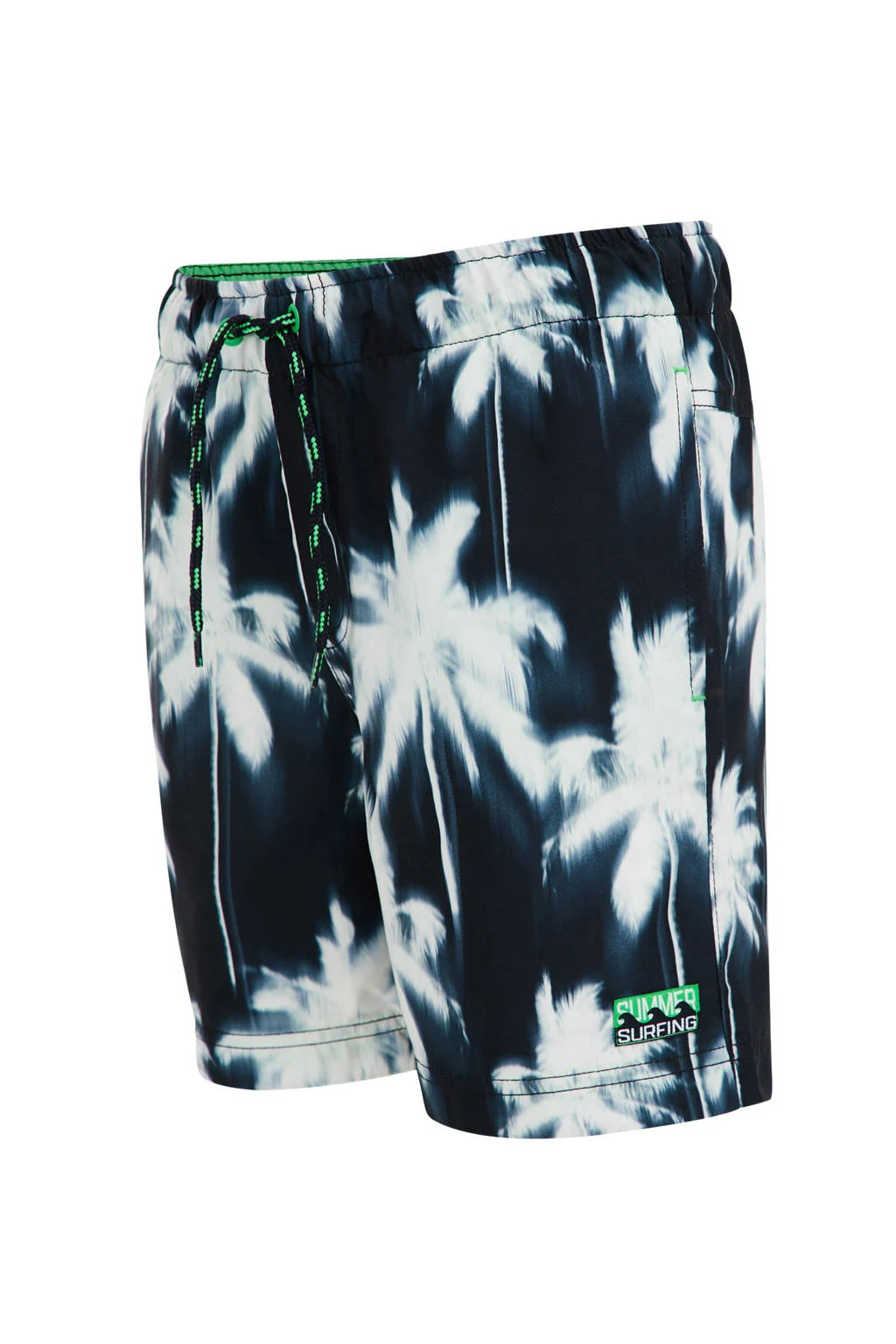 zwemshort zwart/wit