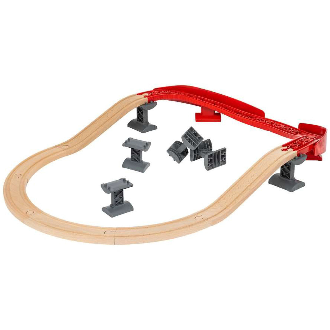 brio treinrails oplopende bochten - 16-delig