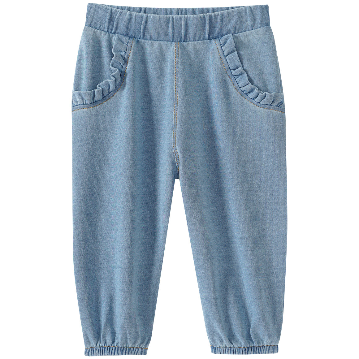 Topomini Baby Jogginghose in Denim-Optik hellblau