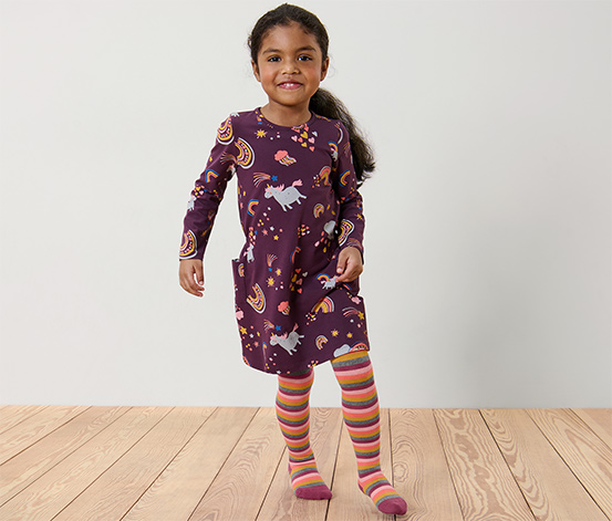 2 Kinder-Thermostrumpfhosen, rosa