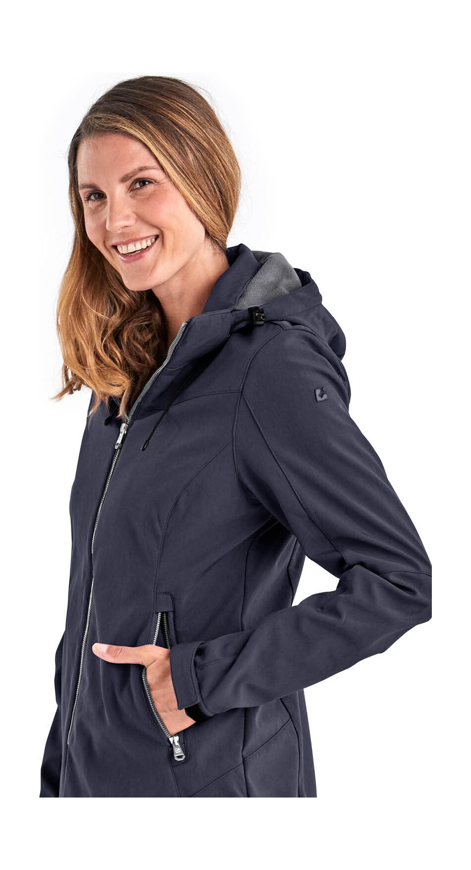 Killtec Softshelljacke »Damen Softshelljacke« Wasserabweisende, winddichte Softshelljacke mit abnehmbarer Kapuze