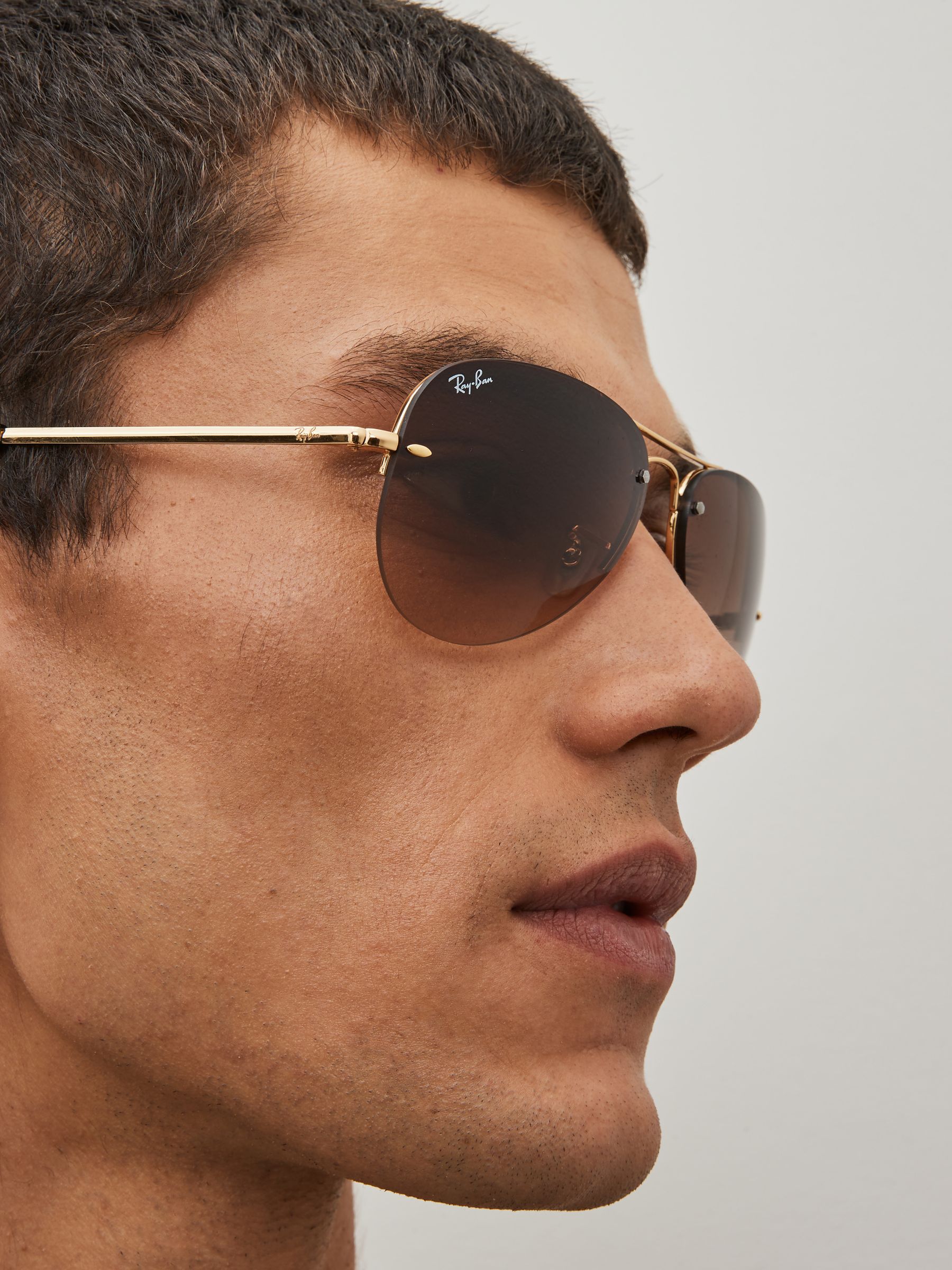 Gouden en bruine glazen - Ray-Ban Lightforce Sunglasses