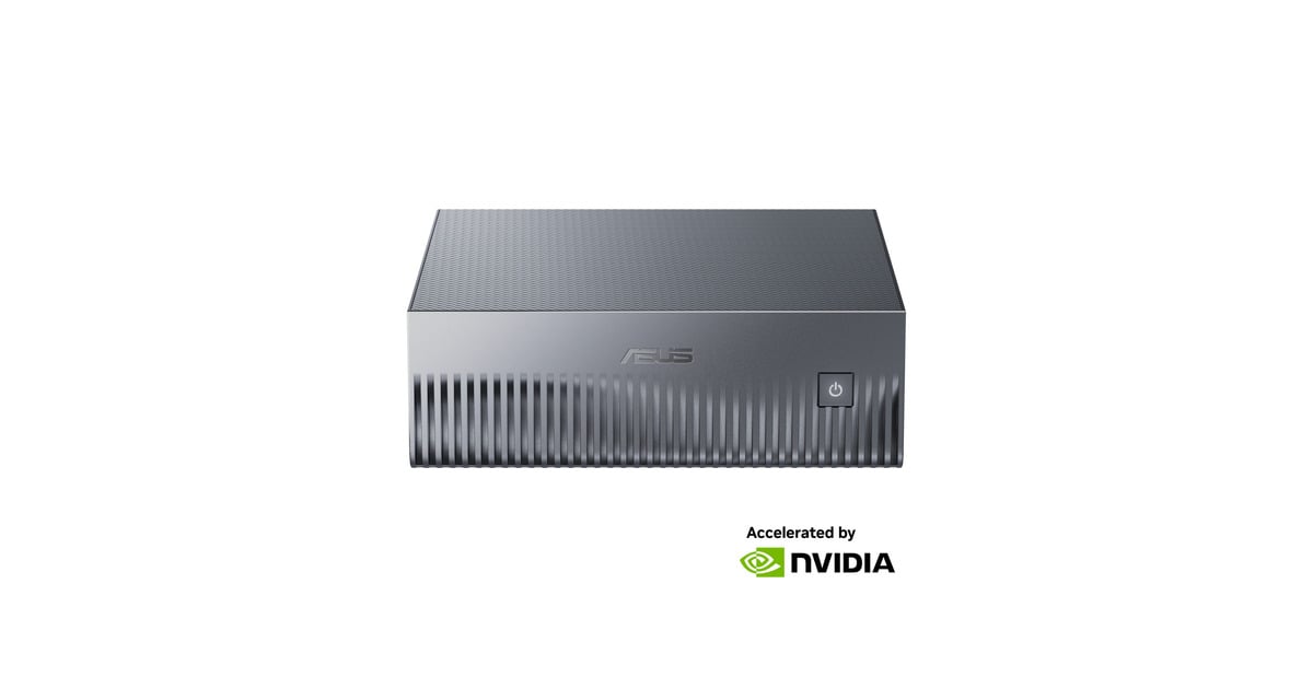 ASUSAscent GX10 ARM v9.2-A 128/4 mini-pc  (Donkergrijs | NVIDIA GB10 Grace Blackwell | DGX Spark | NVLink-C2C | 128 GB | 4 TB SSD)