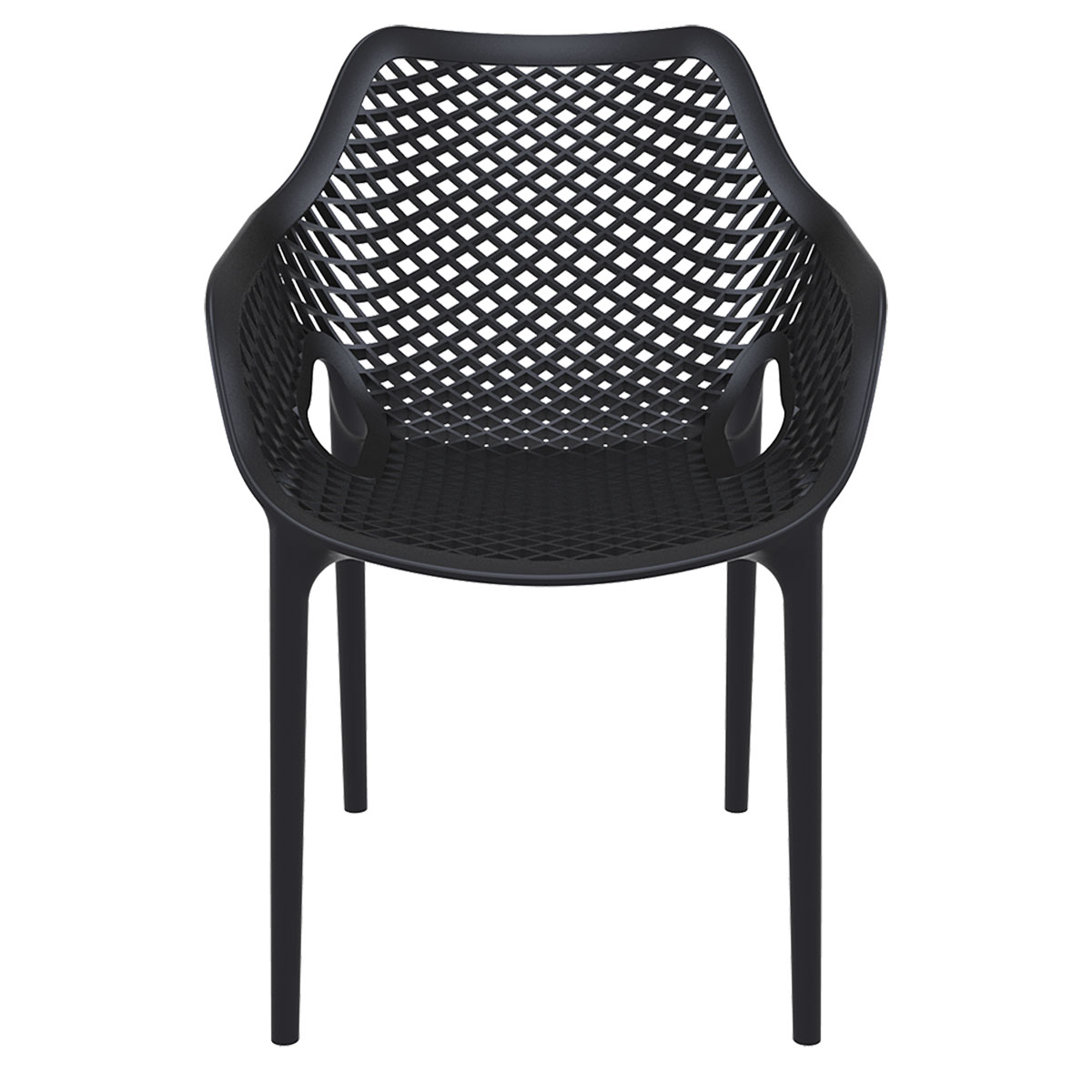 Garden Impressions Air XL set van 4 design tuinstoelen - Black