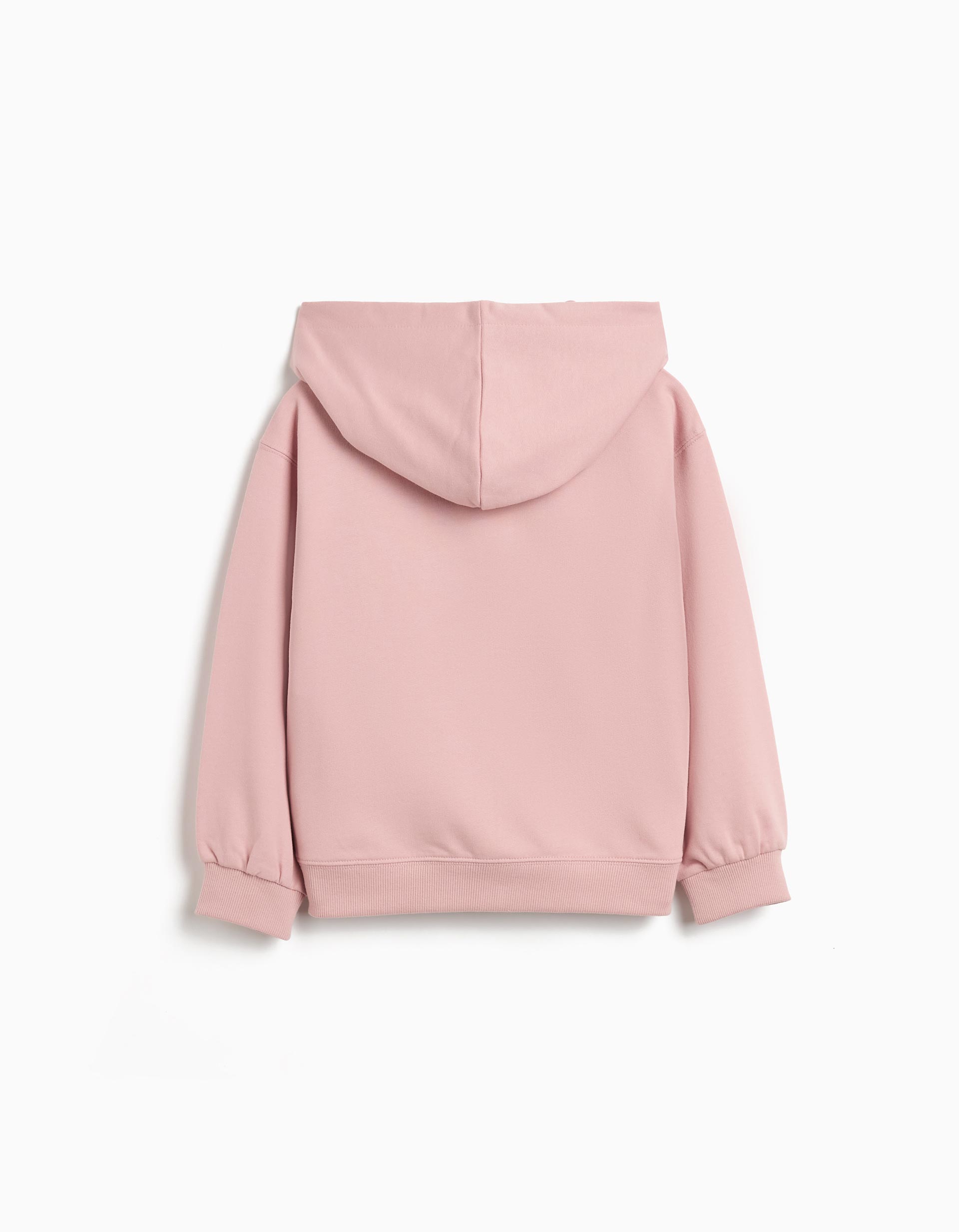 Casaco com Capuz, Menina, Rosa Claro