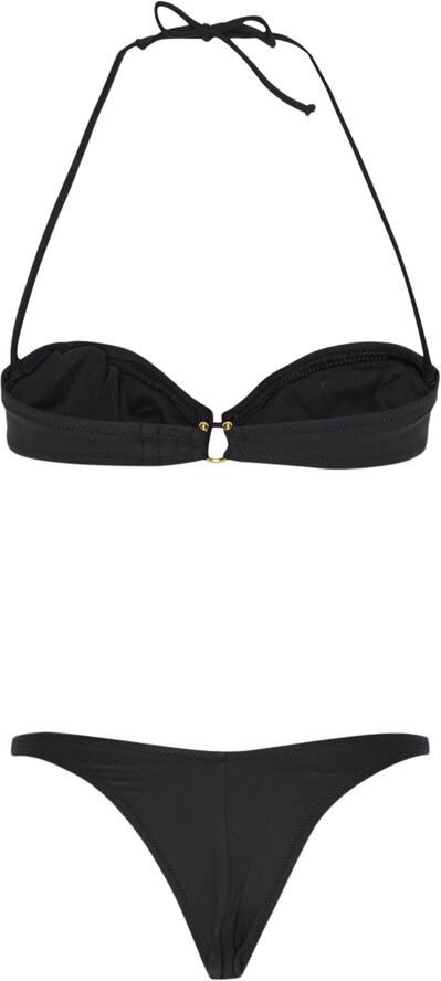 ROTATE Birger Christensen SOFT DETAILED BIKINI Black
