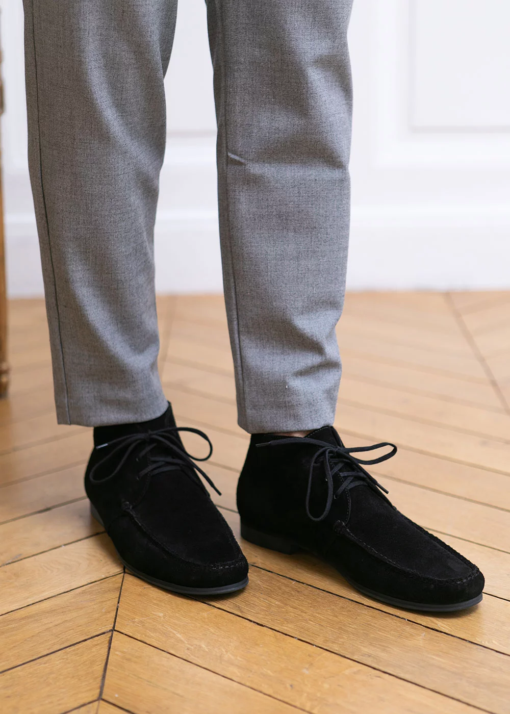 R CHUKKA II VELOURS NOIR