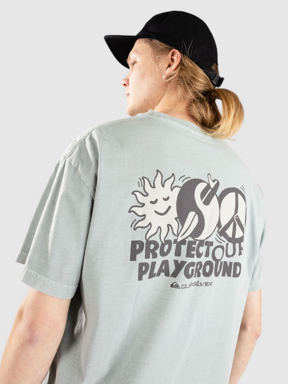 Quiksilver Wake Up World T-Shirt chinois green