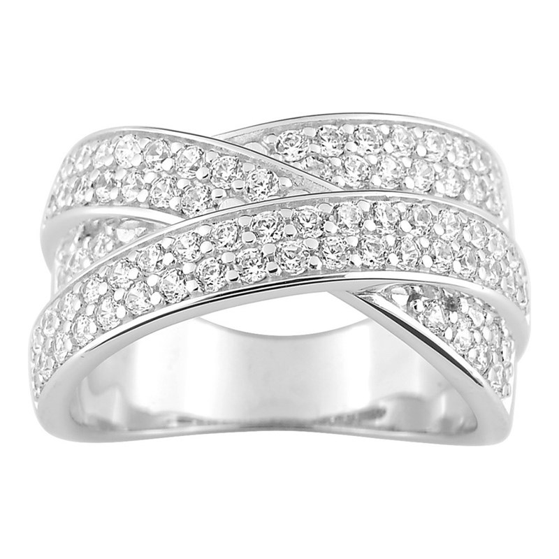 Bague femme - Oxyde de zirconium - Argent 925