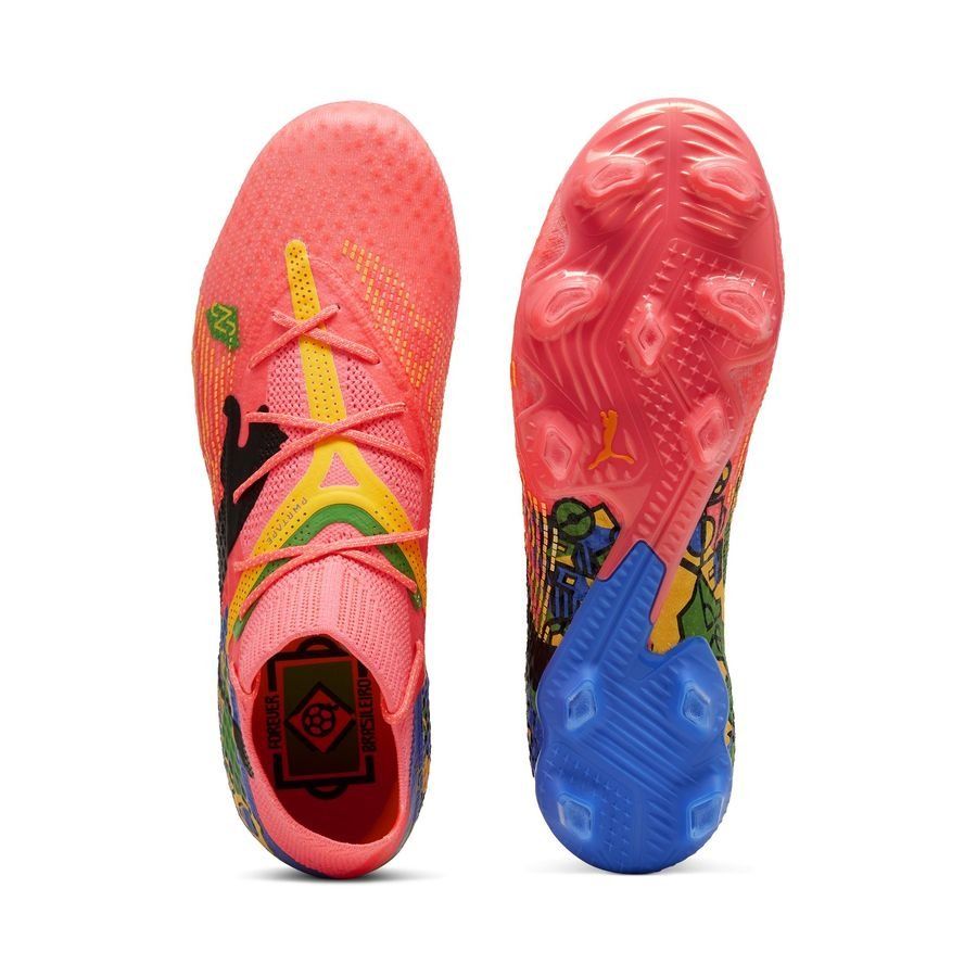 PUMA Future 7 Ultimate FG/AG NJR Copa - Crépuscule/Noir/Sun Stream/PUMA Green/Bleu ÉDITION LIMITÉE