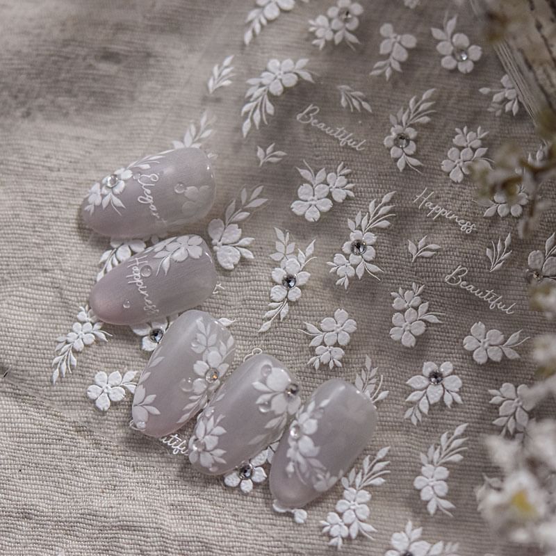 swarliss - Bloemen Nail Art Stickers