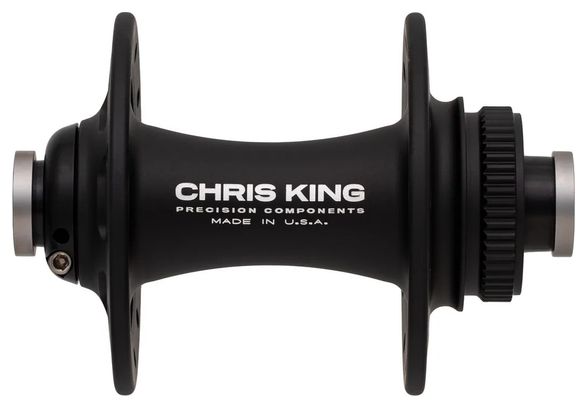 Moyeu Avant Chris King R45D | 24 Trous | 12x100 mm | CenterLock | Noir Mat