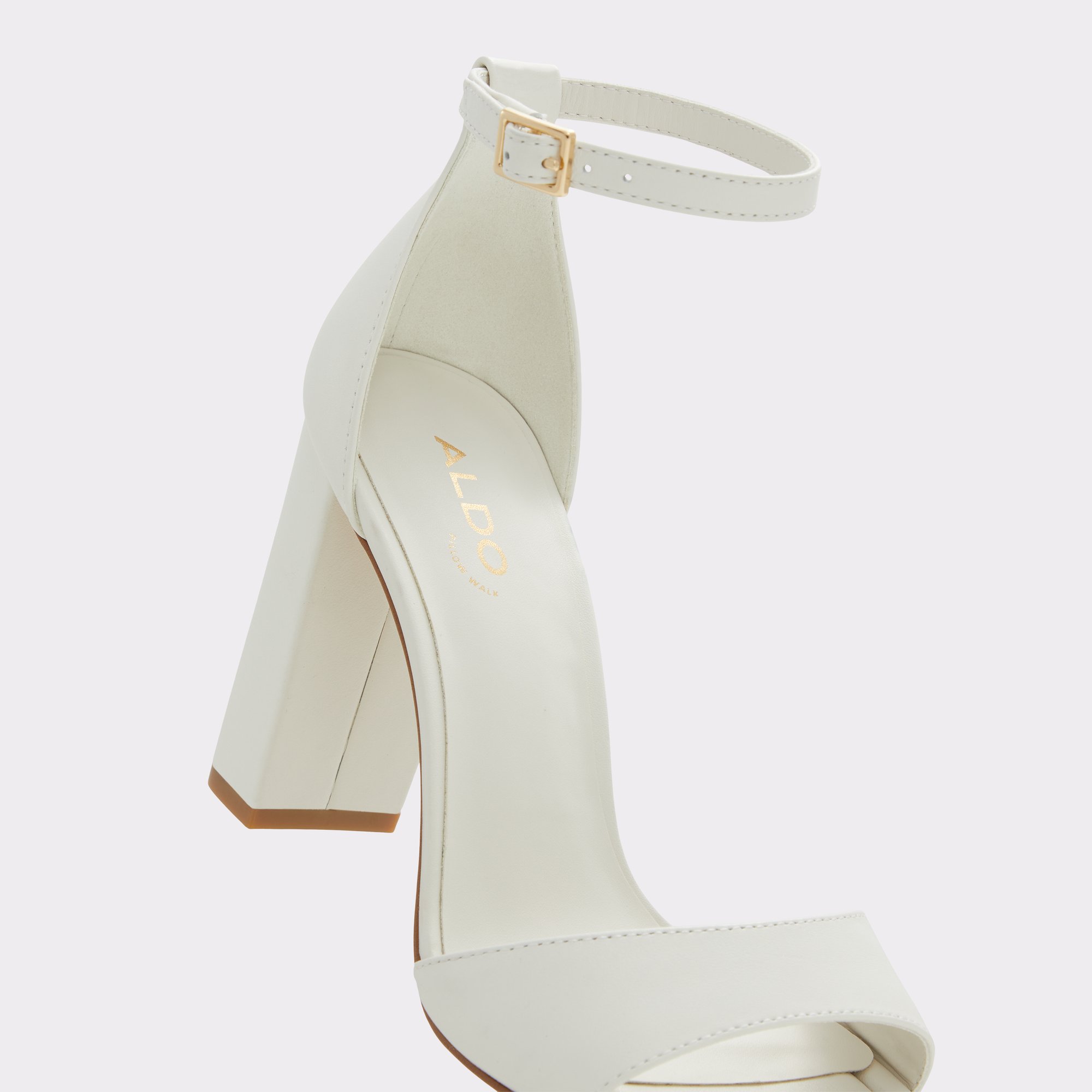 Enaegyn White-Bone Women Block Heels
