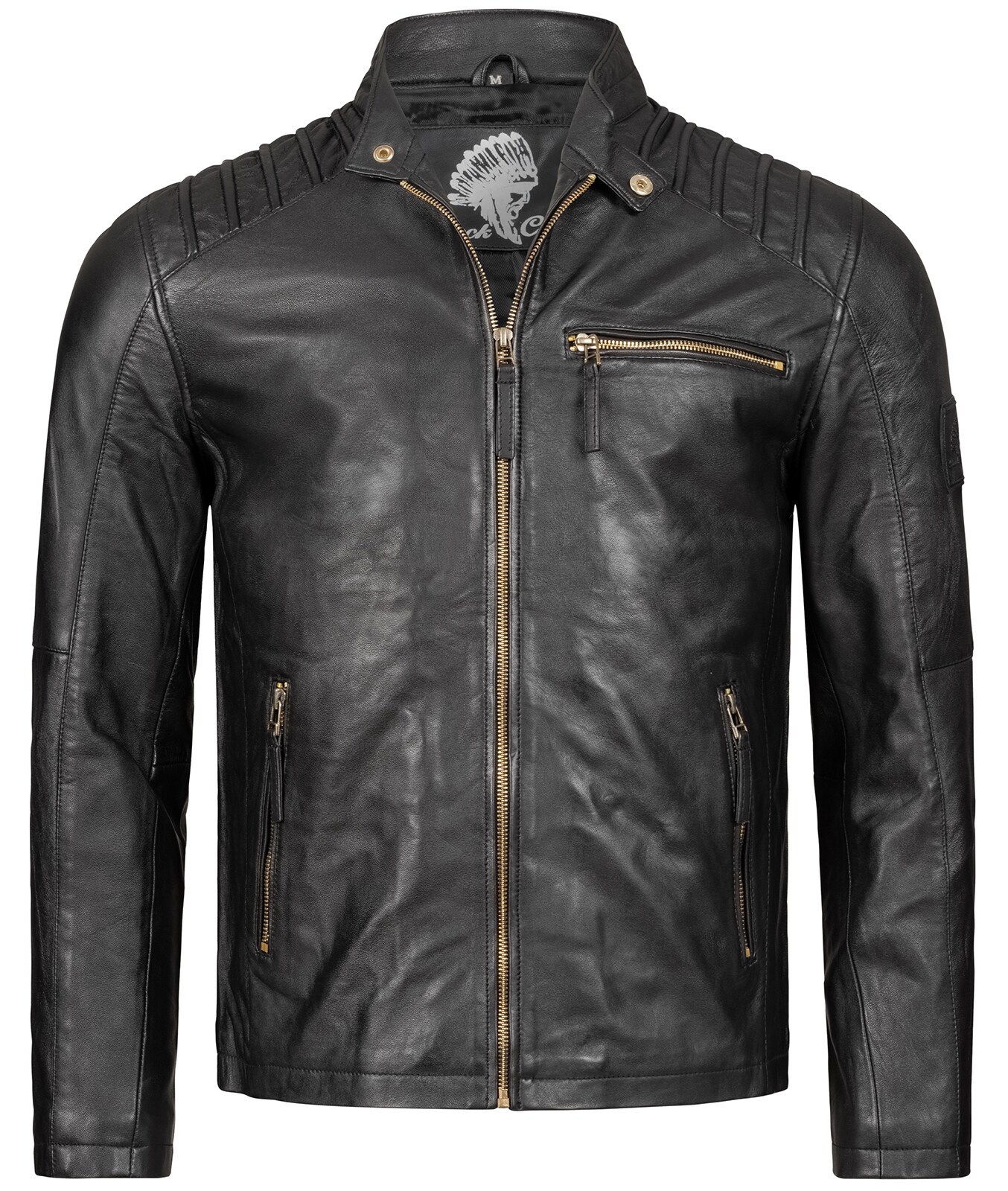 Rock Creek Lederjacke Regular Fit