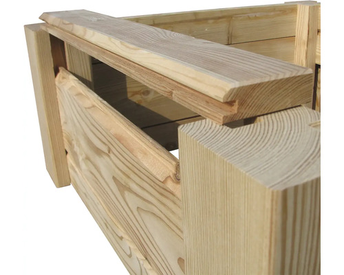 Houten bloempot 65 x 65 x 50 cm