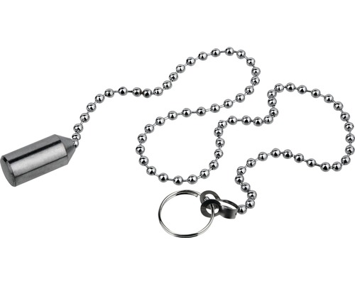 Ventielketting met contragewicht 40cm verchroomd