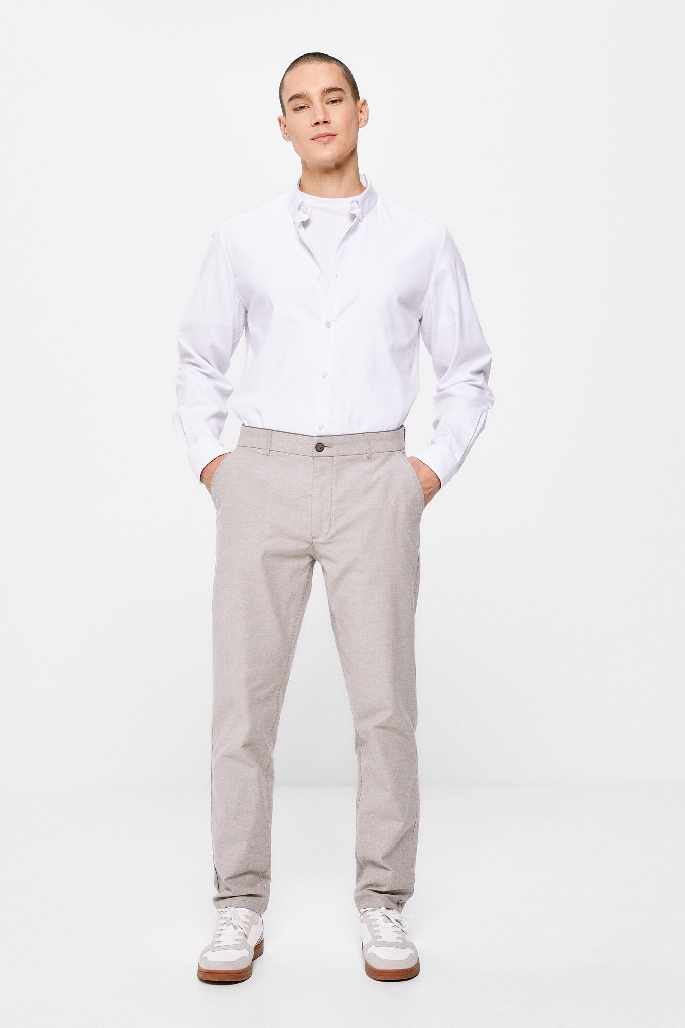 Vestido chino - cinza escuro