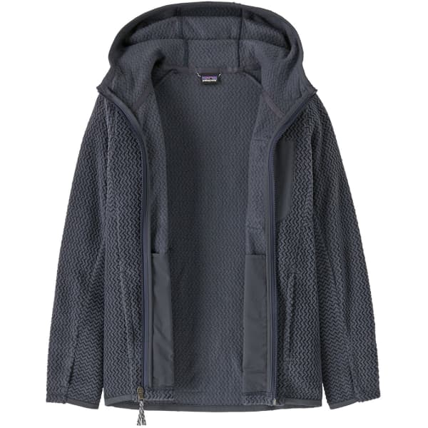 Veste polaire randonnée PATAGONIA K'S R1 AIR FULL-ZIP HOODY SMOLDER BLUE