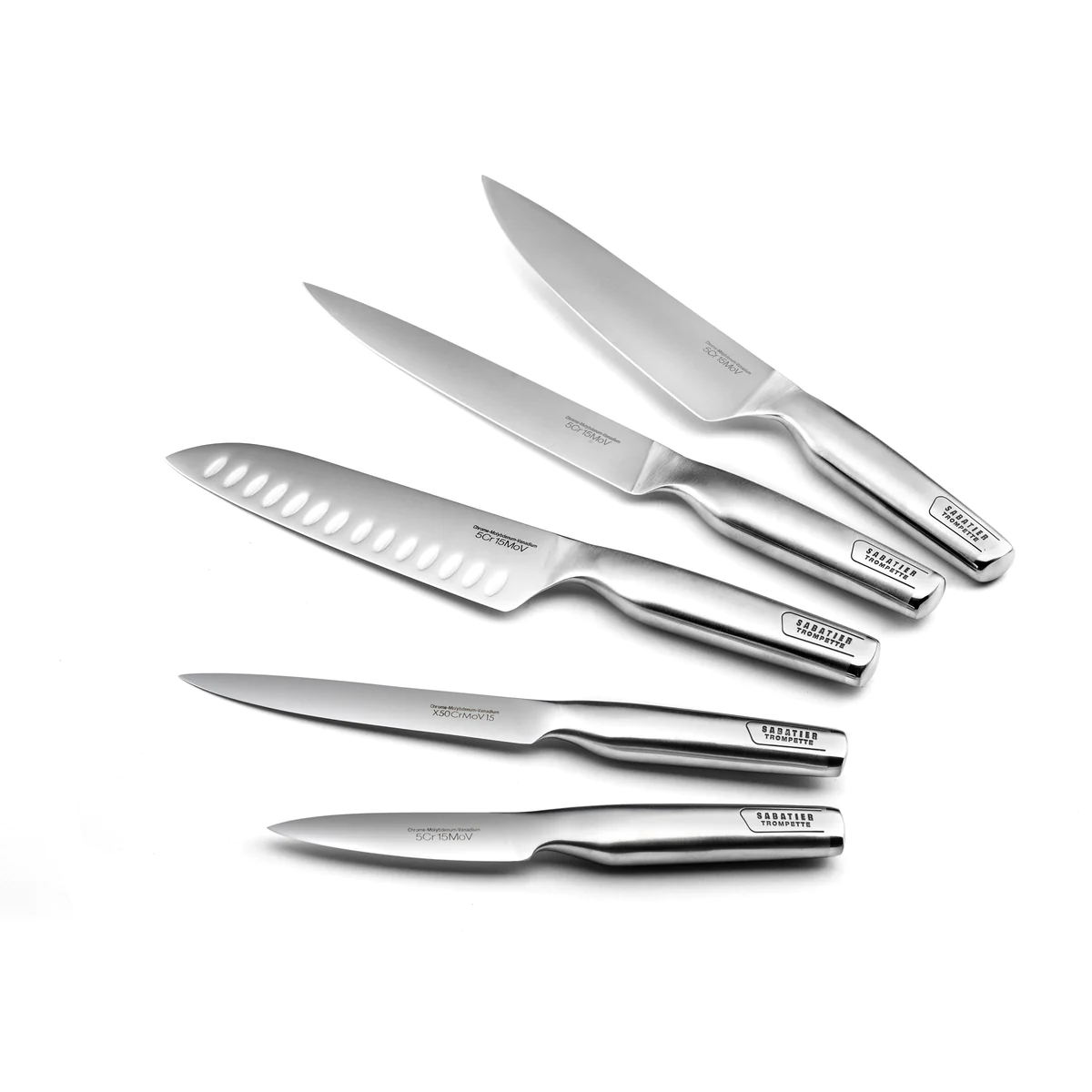 Asean - Set 5 couteaux de cuisine Sabatier Trompette