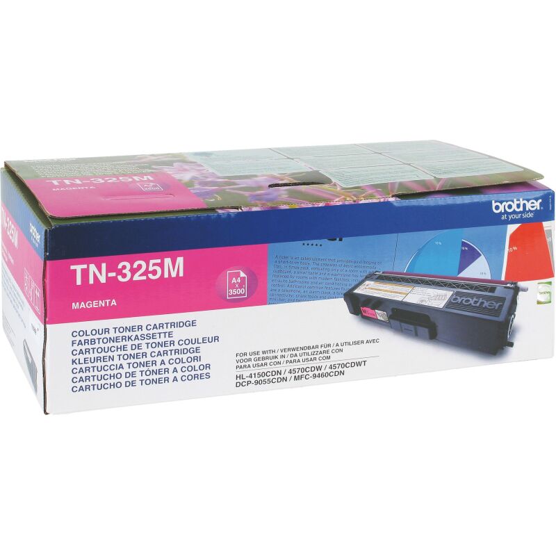 Toner Brother TN325 couleurs séparées pour imprimante laser