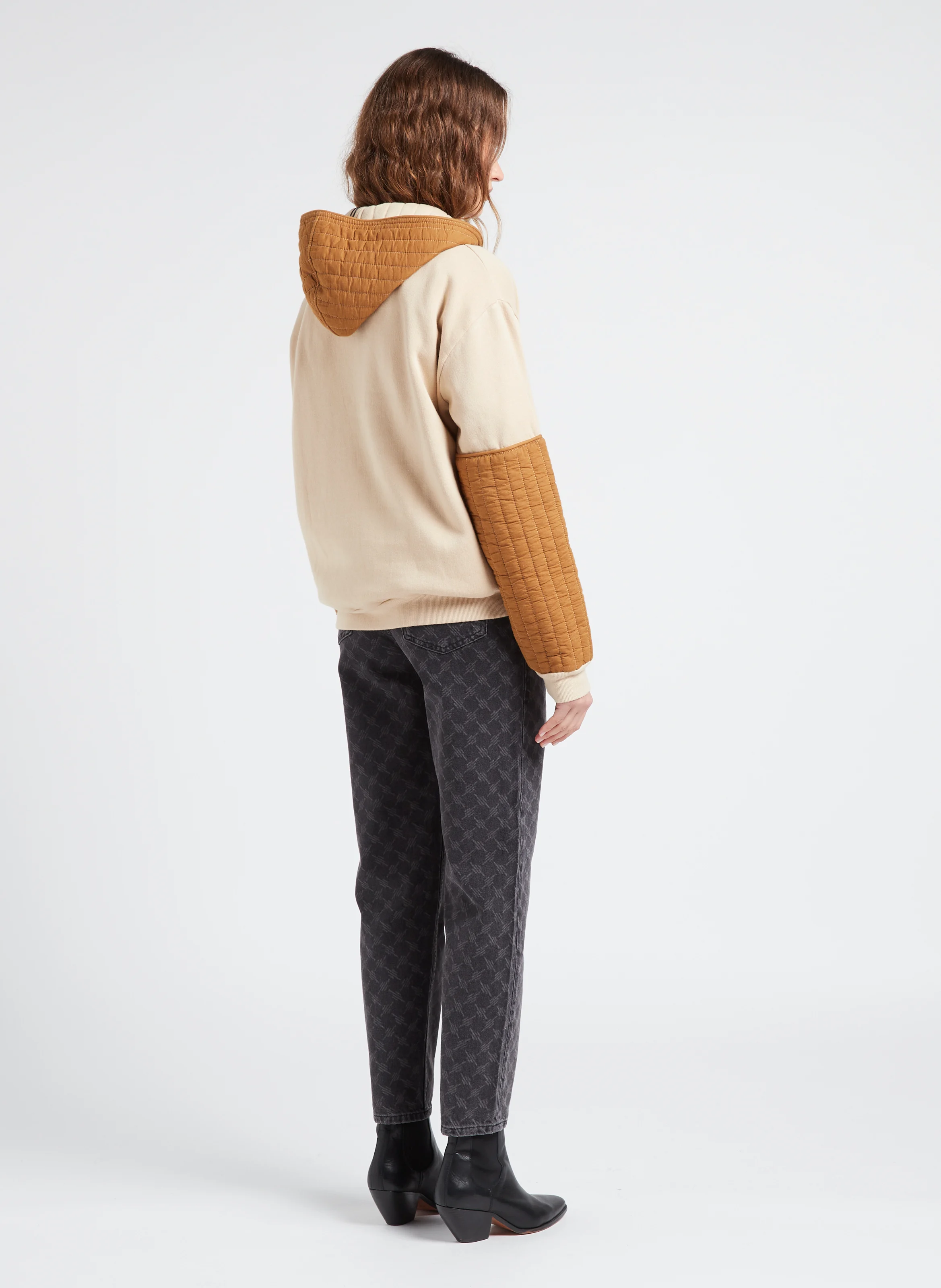 STRONG - Sweat col rond en coton mélangé | Beige