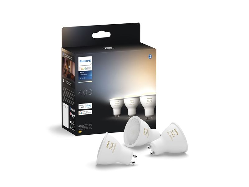 Philips Hue White Ambiance GU10 Dreierpack Schönere Momente in smarter Beleuchtung
