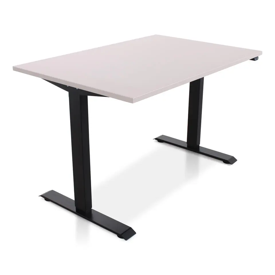 MRC EASY Zit-Sta Bureau – Elektrisch Verstelbaar – 120x80 cm – Blad Sand Grey