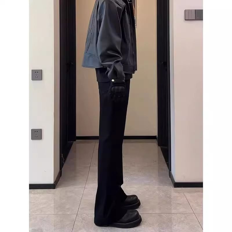 Kimeya - Hoge taille effen bootcut jeans